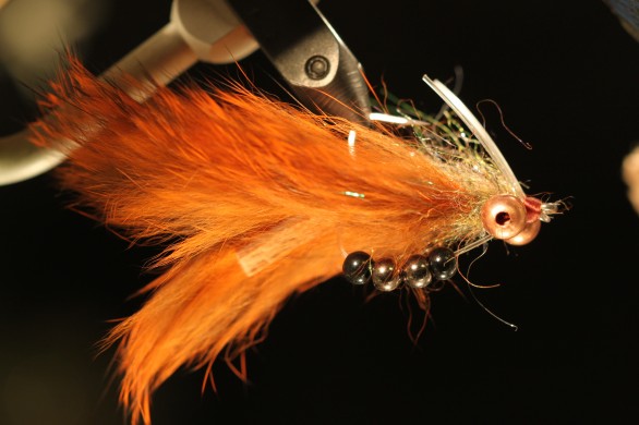 Freshwater Avalon fly on saltwater hook 